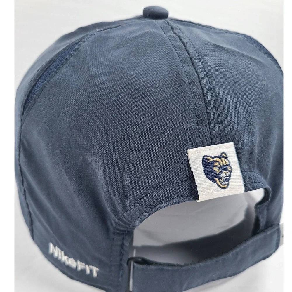 Nike‎ Team Fit Dry BYU Cougars Hat Mens Navy Blue Swoosh Logo Football Team NCAA